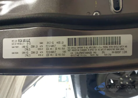 2015 Jeep Patriot Altitude Edition из США, поврежденный, VIN 1C4NJPBA5FD400428